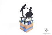  Cake topper siluete mire & mireasa S